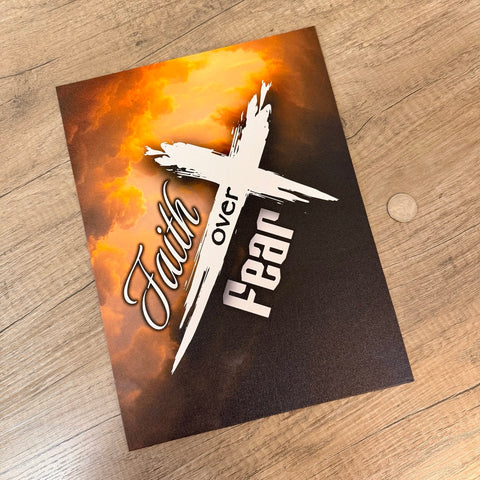 Faith Over Fear | UV Printed Canvas